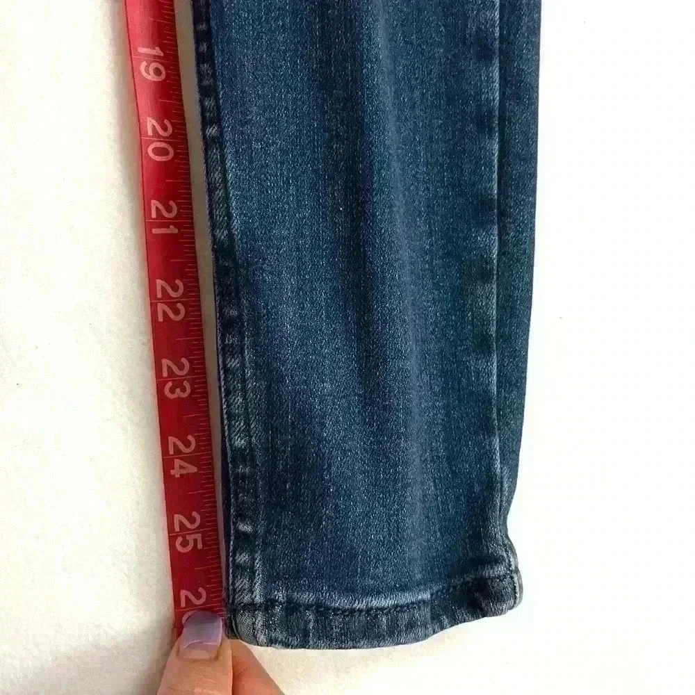 Free‎ People Button Fly Sabrina Distressed High Waist Skinny Jeans Size 28